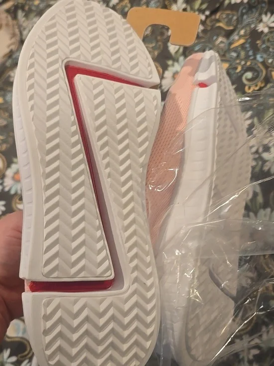 New Unisex Women's Breathable Pink Knit Slip-On Sneakers - Picture 3 of 3